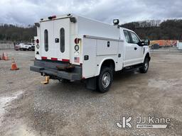 (Smock, PA) 2017 Ford F250 4x4 Extended-Cab Enclosed Service Truck Runs & Moves, Check Engine Light