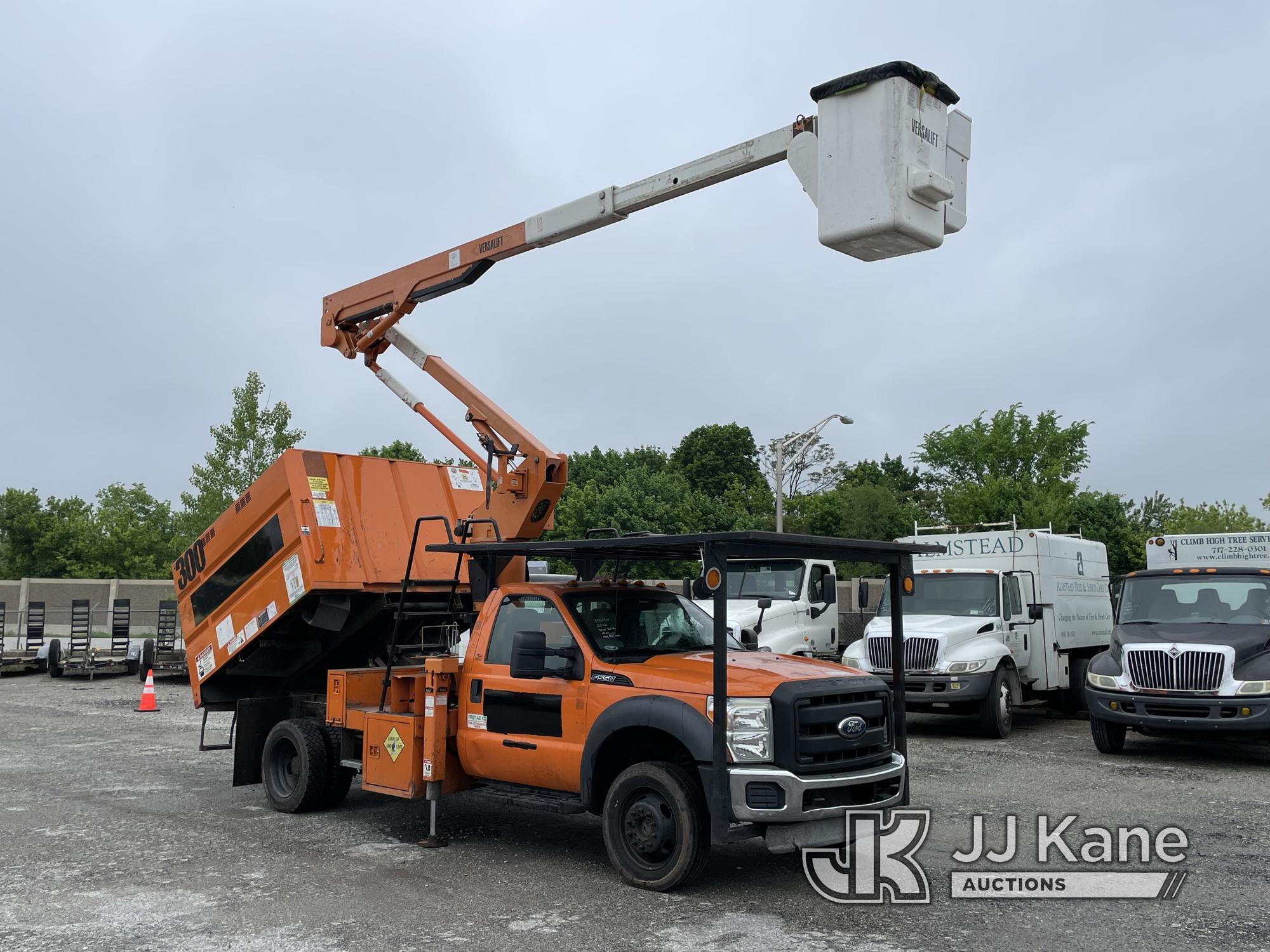 (Plymouth Meeting, PA) Versalift SST40EIH, Articulating & Telescopic Bucket Truck , 2012 Ford F550 4