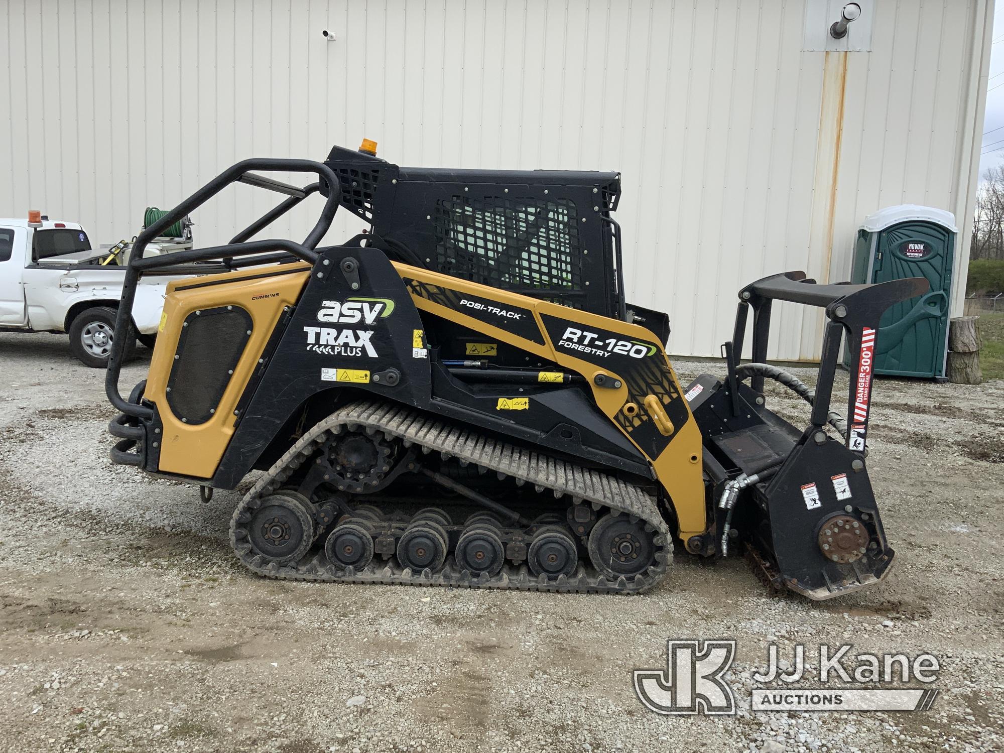 (Fort Wayne, IN) 2021 ASV RT120F Tracked Skid Steer Loader Runs & Operates) (Bad Door Sensor