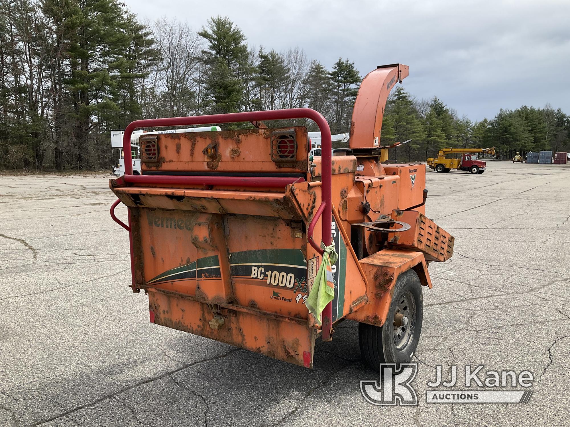 (Wells, ME) 2013 Vermeer BC1000XL Chipper (12in Drum) No Title) (Not Running, Condition Unknown, Bod