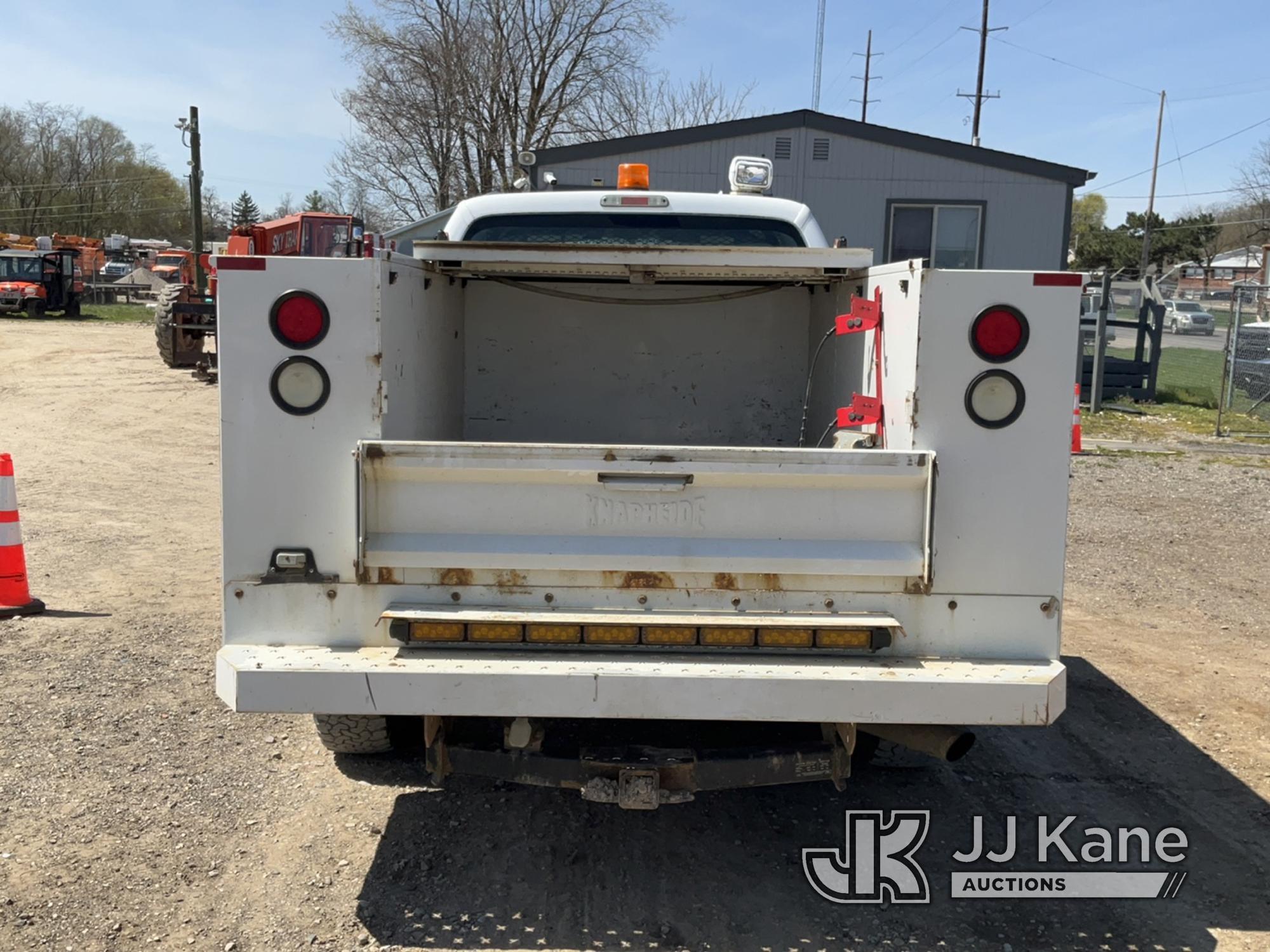 (Charlotte, MI) 2013 Ford F250 Extended-Cab Service Truck Runs, Moves, Jump To Start, Rust, Bad Star