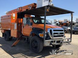 (Charlotte, MI) Altec LR756, Over-Center Bucket Truck mounted behind cab on 2013 Ford F750 Chipper D