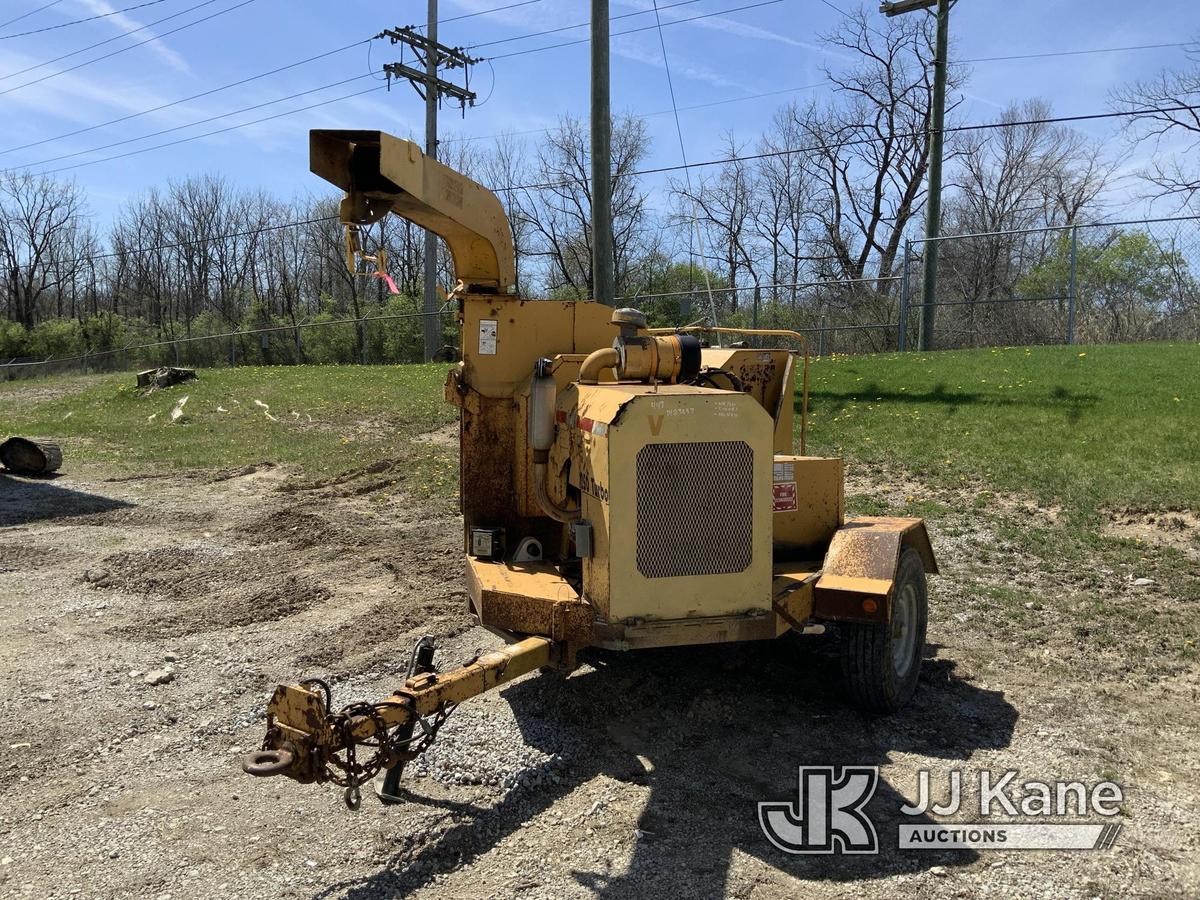 (Fort Wayne, IN) 1995 Vermeer 1250 Chipper (12in Disc), trailer mtd. NO TITLE) (Not Running, Conditi