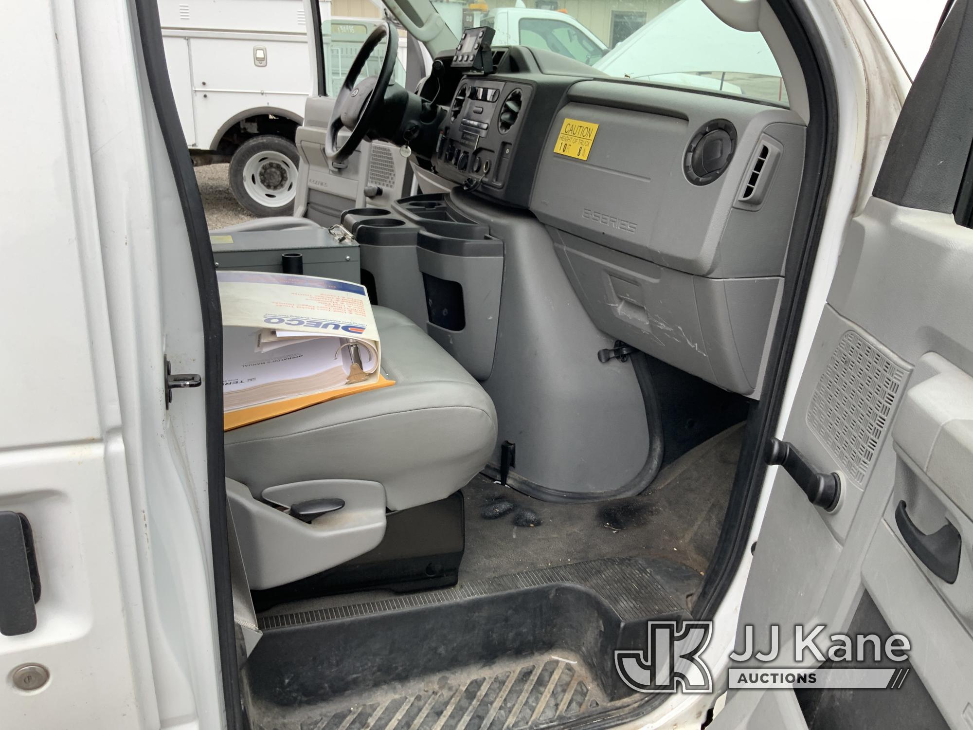 (Fort Wayne, IN) HI-Ranger NT29, Non-Insulated Bucket Van mounted on 2013 Ford E350 Cargo Van Runs &