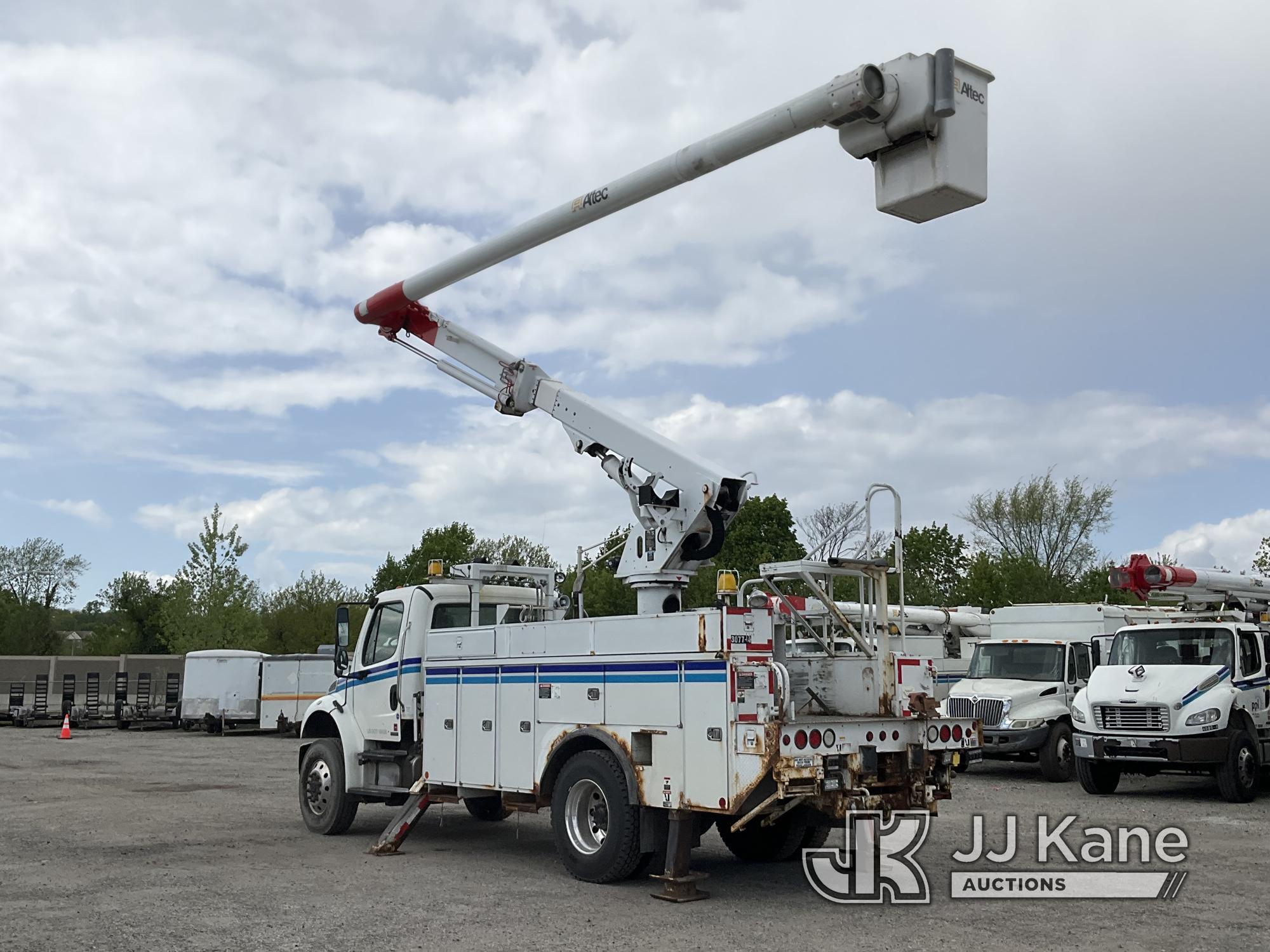 (Plymouth Meeting, PA) Altec LRV-55, Over-Center Bucket Truck center mounted on 2010 Freightliner M2