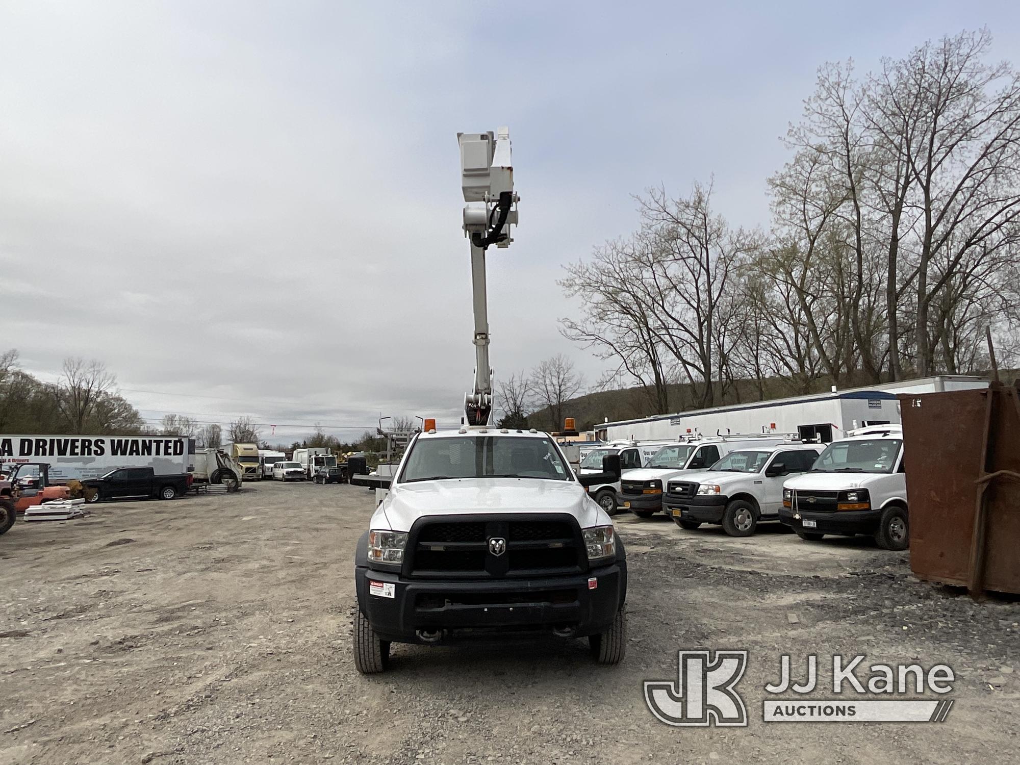 (Catskill, NY) ETI ETC40IH, Articulating & Telescopic Bucket Truck mounted behind cab on 2016 RAM 55