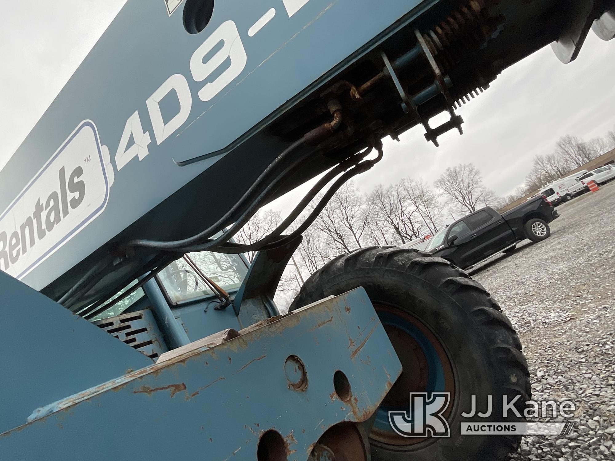 (Victor, NY) Gradall 534D9-45 Rough Terrain Telescopic Boom Forklift Runs, Moves, & Operates) (Rust