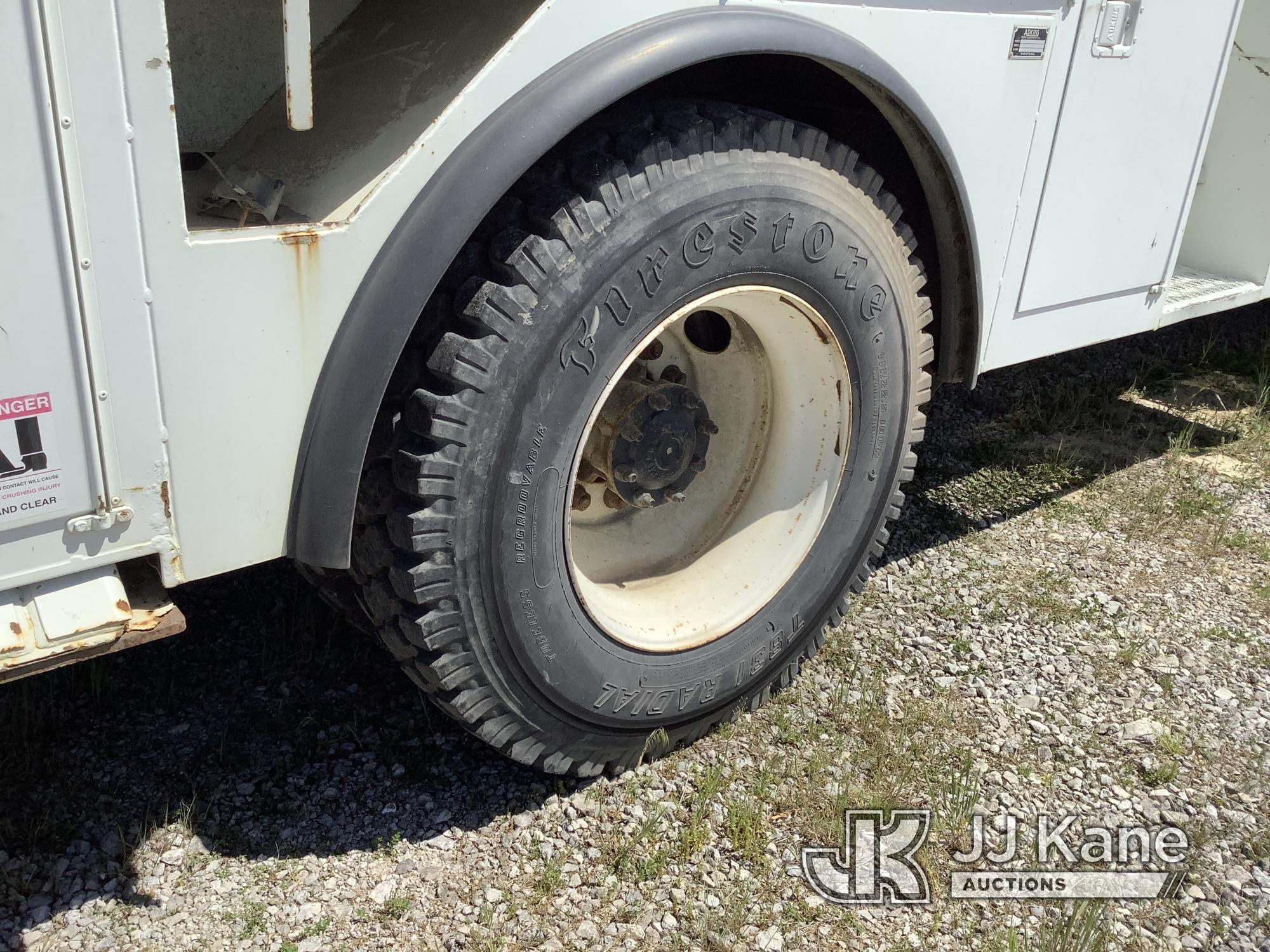 (Fort Wayne, IN) HiRanger 5TC-55, Material Handling Bucket Truck rear mounted on 2012 International