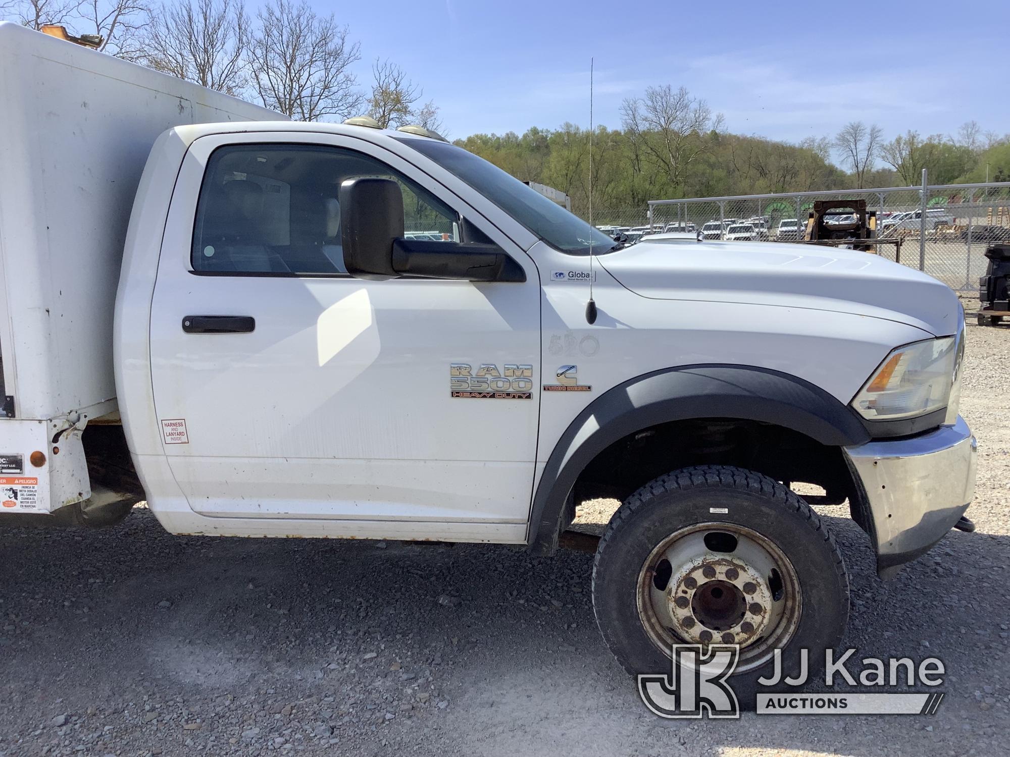 (Smock, PA) Altec AT248F, Articulating & Telescopic Bucket center mounted on 2015 RAM 5500 Enclosed