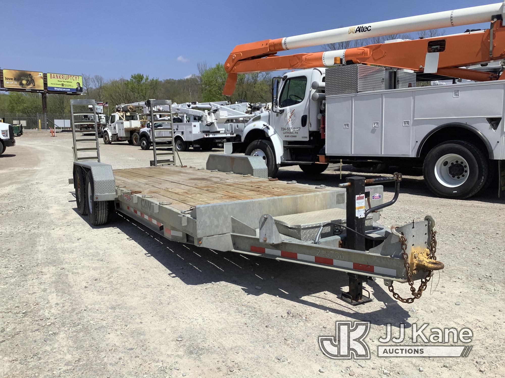 (Smock, PA) 2019 Cam Superline 7CAM20CP T/A Galvanized Tagalong Equipment Trailer