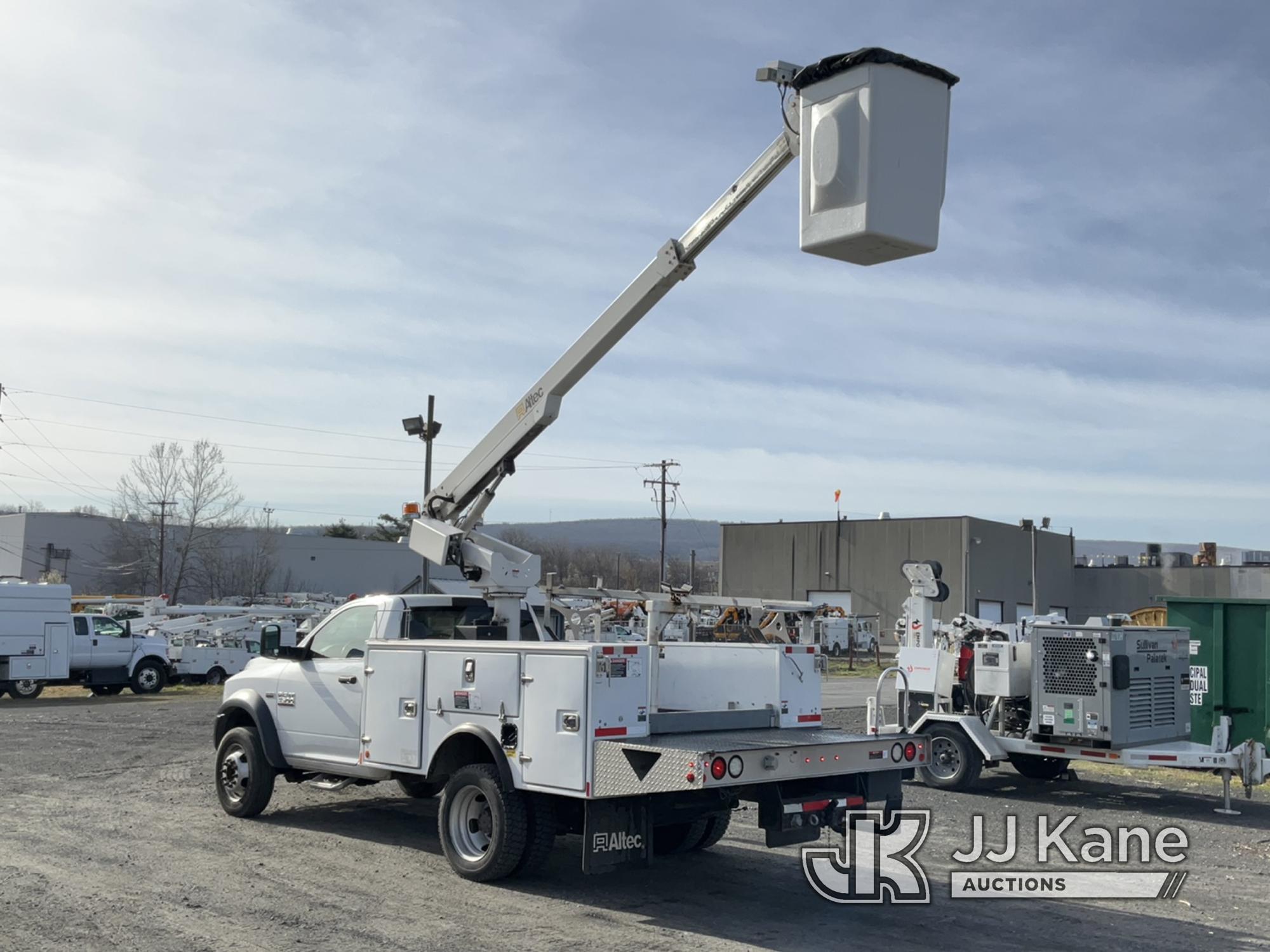 (Plains, PA) Altec AT200, Telescopic Non-Insulated Bucket Truck mounted behind cab on 2016 RAM 4500