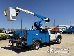 (Charlotte, MI) HiRanger LT38, Articulating & Telescopic Bucket Truck mounted behind cab on 2014 For