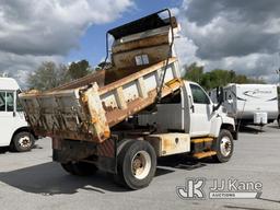 (Chester Springs, PA) 2009 GMC C8500 Dump Truck Runs, Moves & Dump Operates, Engine Light On, Body &