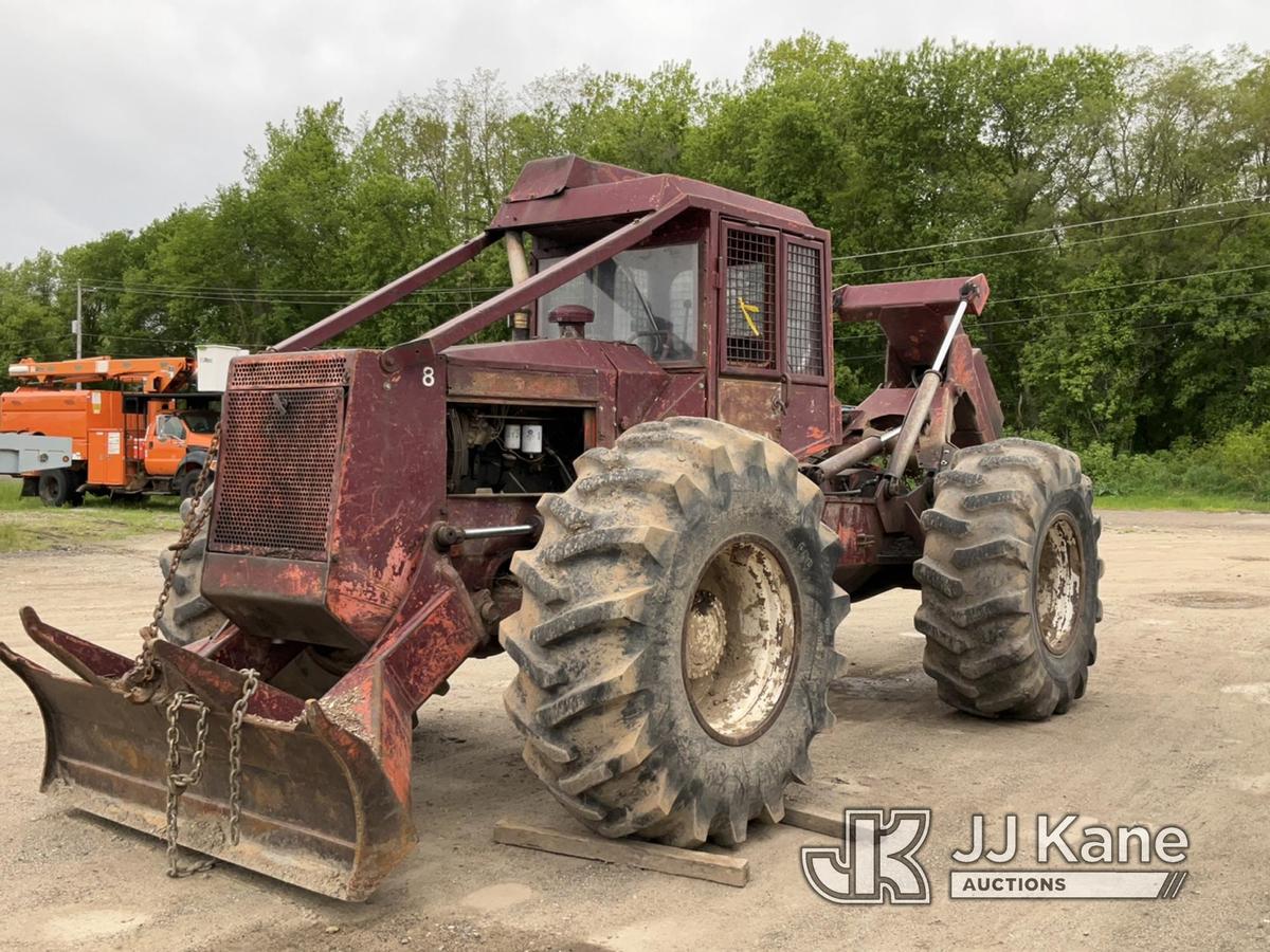 (Charlotte, MI) 1987 Timberjack 380A Articulating Rubber Tired Log Skidder Runs, Does Not Move, Hydr