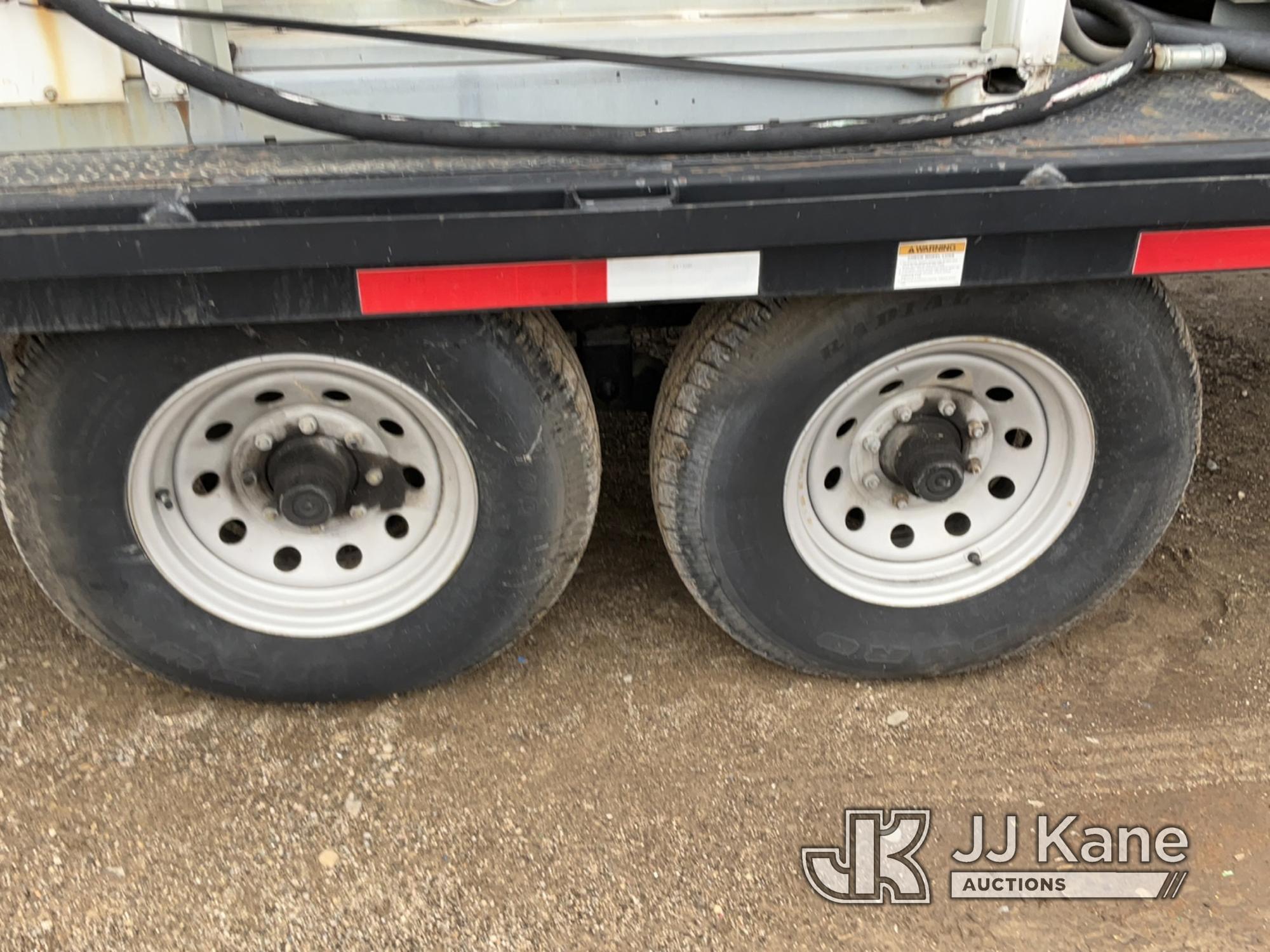 (Charlotte, MI) 2008 Pequea 1018SST 5-ton T/A Tagalong Trailer Runs, Jump to Start, Tongue Jack Rust