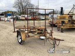 (Charlotte, MI) 1985 Custombuilt Coil Pipe Trailer No Title, Reel/Spindle Broken