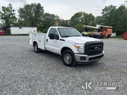 (Hagerstown, MD) 2014 Ford F250 Service Truck Runs & Moves, Low Fuel, Rust & Body Damage