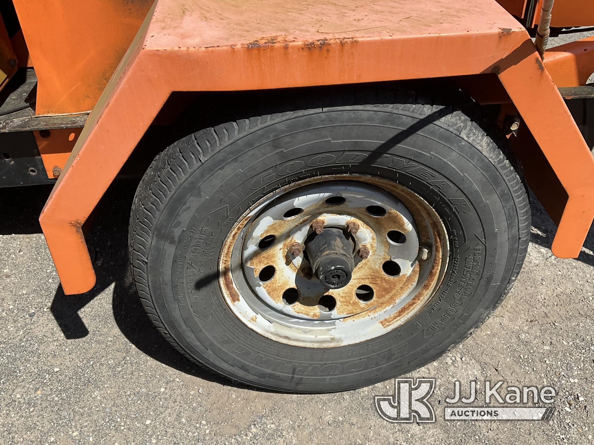 (Plymouth Meeting, PA) 2016 Vermeer BC1000XL Chipper (12in Drum), Trailer Mtd. Wrecked/Totaled: Was