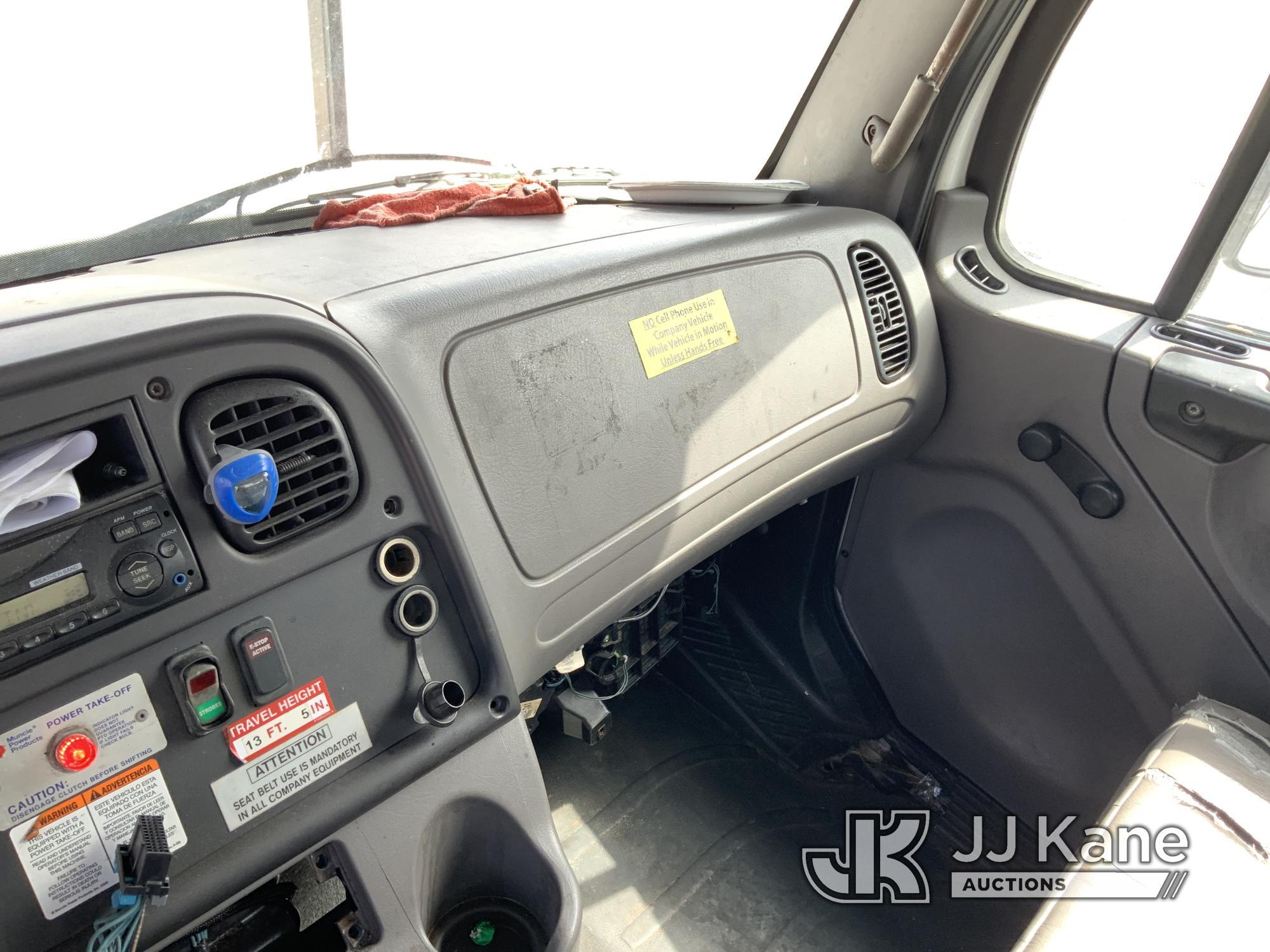 (Fort Wayne, IN) Altec LR756, Over-Center Bucket Truck mounted behind cab on 2014 Freightliner M2 10