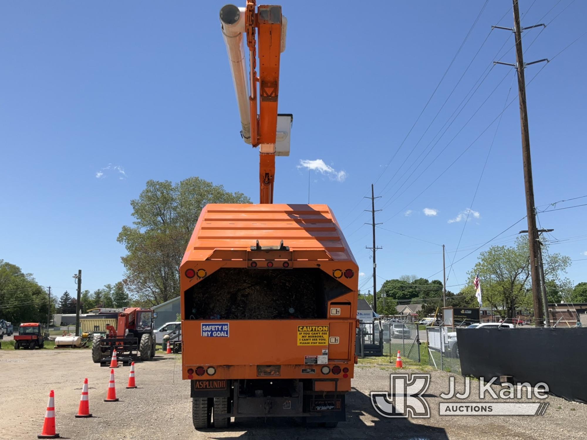 (Charlotte, MI) Altec LR760E70, Over-Center Elevator Bucket Truck mounted behind cab on 2013 Ford F7