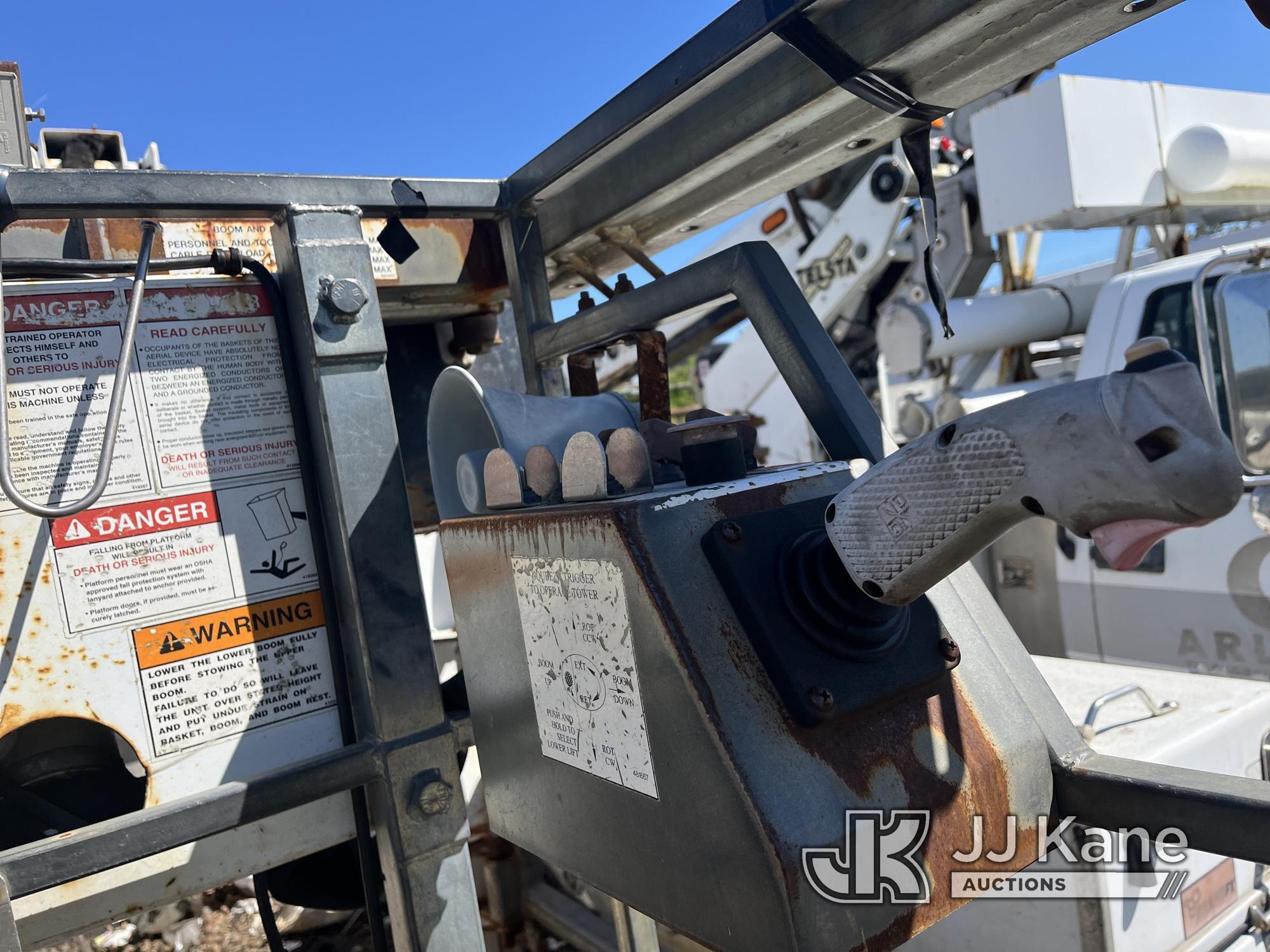 (Bellport, NY) Terex TCP36, Articulating & Telescopic Non-Insulated Bucket Truck mounted on 2007 GMC