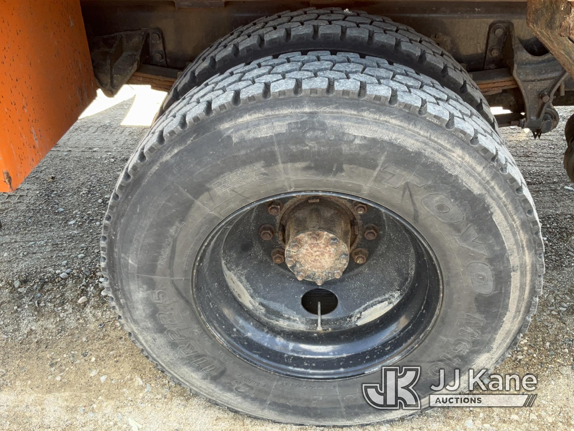 (Charlotte, MI) Altec LR756, Over-Center Bucket Truck mounted behind cab on 2013 Ford F750 Chipper D