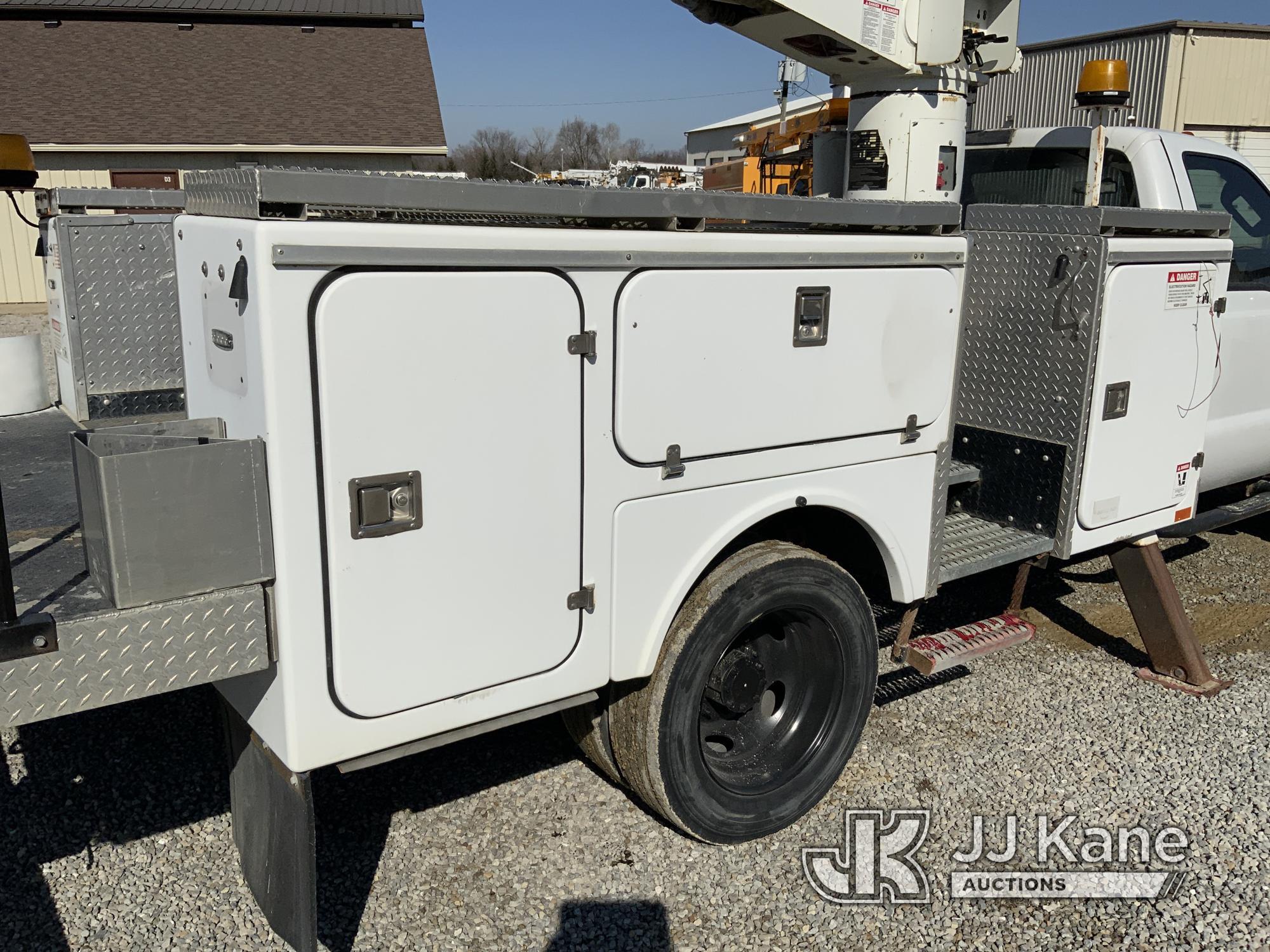 (Fort Wayne, IN) Versalift VST236I01, Articulating & Telescopic Bucket Truck mounted behind cab on 2