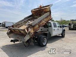 (Plymouth Meeting, PA) 2009 Ford F550 4x4 Crew-Cab Dump Truck Runs Moves & Dump Operates, Body & Rus