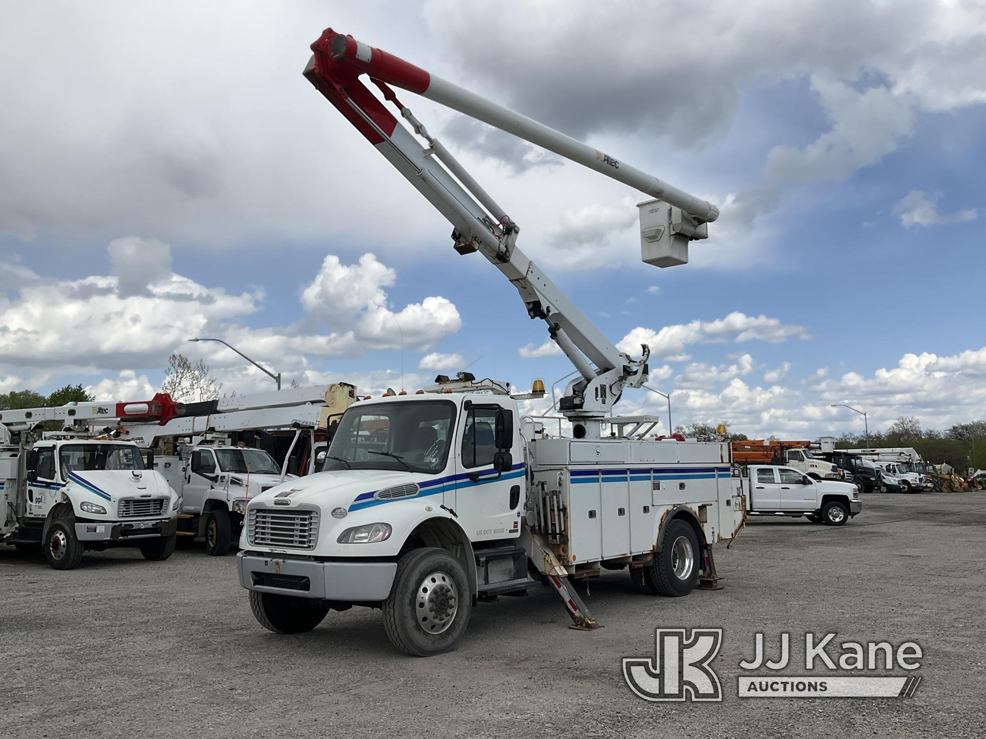 (Plymouth Meeting, PA) Altec LRV-55, Over-Center Bucket Truck center mounted on 2010 Freightliner M2