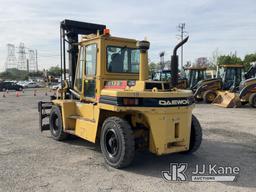 (Plymouth Meeting, PA) 2004 Daewoo D120 Solid Tired Forklift Runs Moves & Operates, Bad Fuel Shut Of