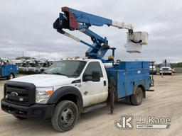 (Charlotte, MI) HiRanger LT38, Articulating & Telescopic Bucket Truck mounted behind cab on 2015 For