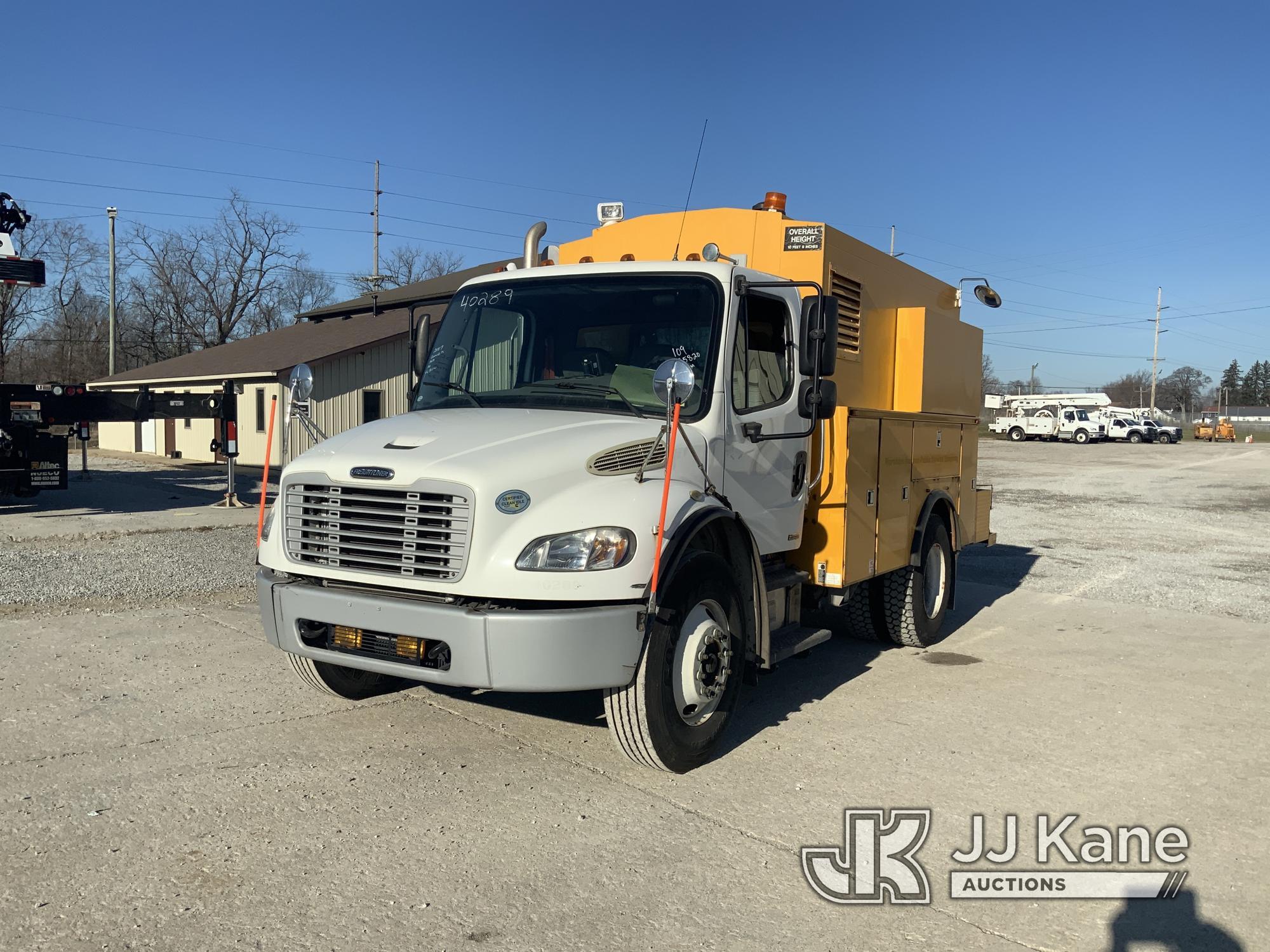 (Fort Wayne, IN) 2009 Freightliner M2 106 Enclosed Utility Truck Runs & Moves