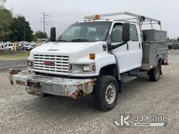 (Plymouth Meeting, PA) 2008 Chevrolet C4500 4X4 Enclosed Service Truck Runs & Moves, No Brakes, Body