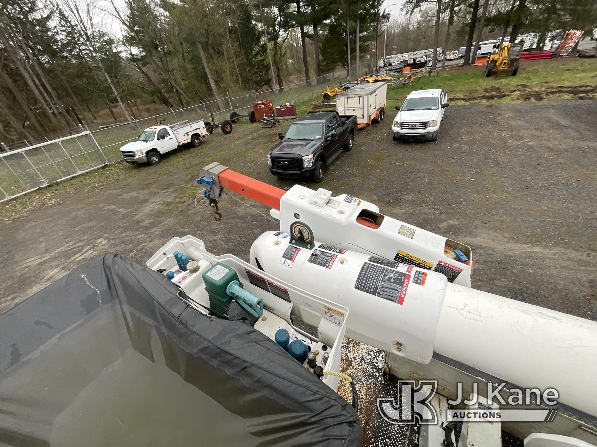 (Victor, NY) Altec AM55-E, Over-Center Material Handling Bucket Truck rear mounted on 2018 Freightli