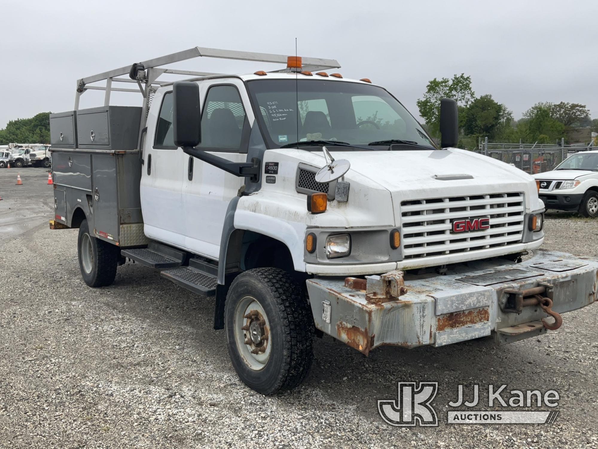 (Plymouth Meeting, PA) 2008 Chevrolet C4500 4X4 Enclosed Service Truck Runs & Moves, No Brakes, Body