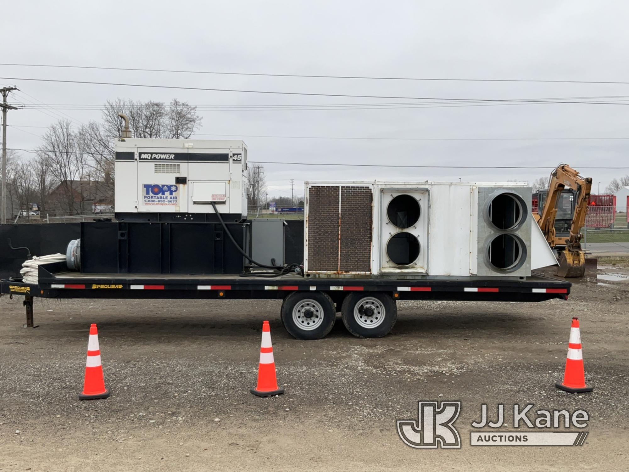 (Charlotte, MI) 2008 Pequea 1018SST 5-ton T/A Tagalong Trailer Runs, Jump to Start, Tongue Jack Rust