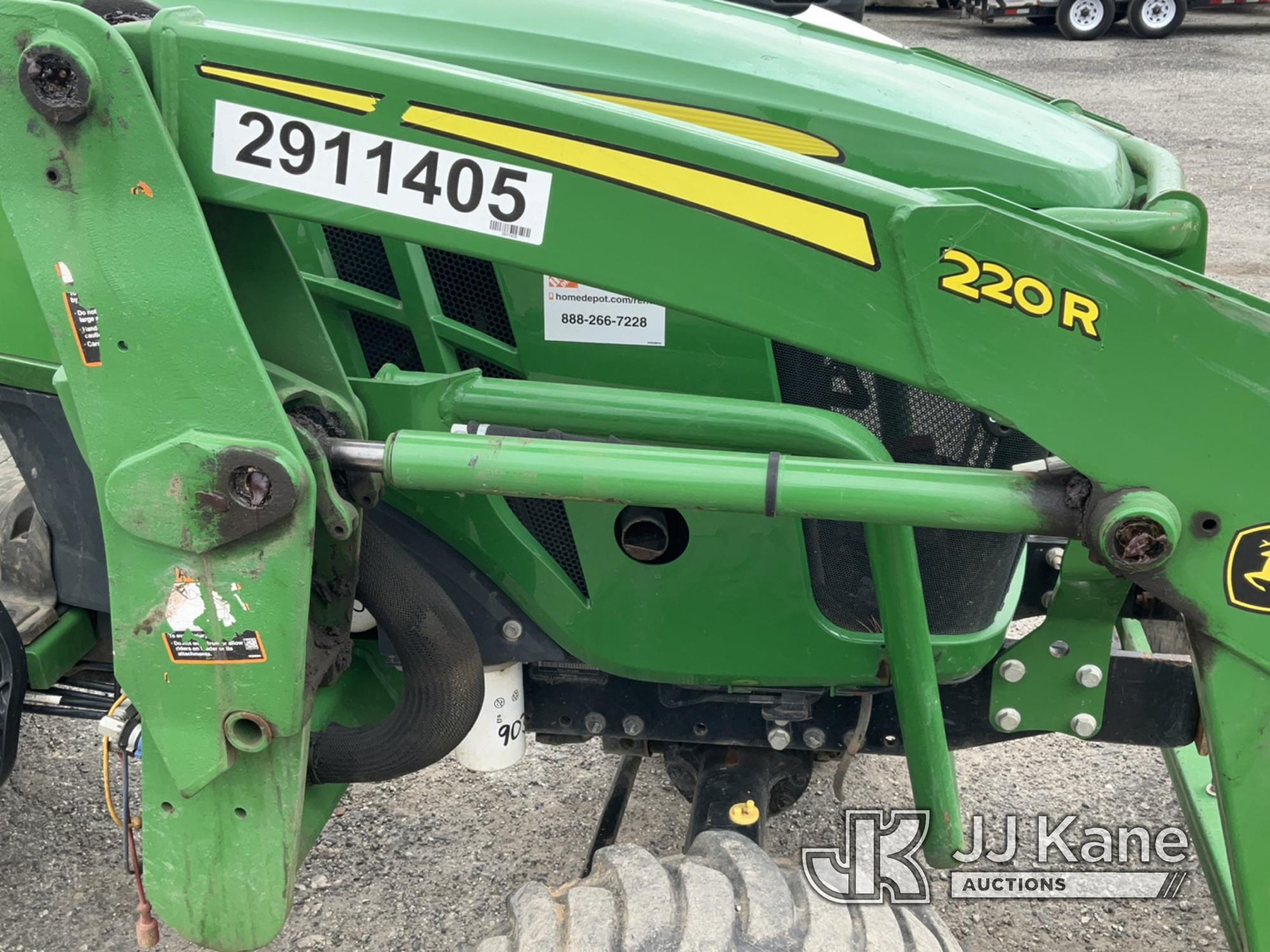 (Plymouth Meeting, PA) 2020 John Deere 2032R 4x4 Mini Tractor Loader Backhoe Runs, Moves & Operates