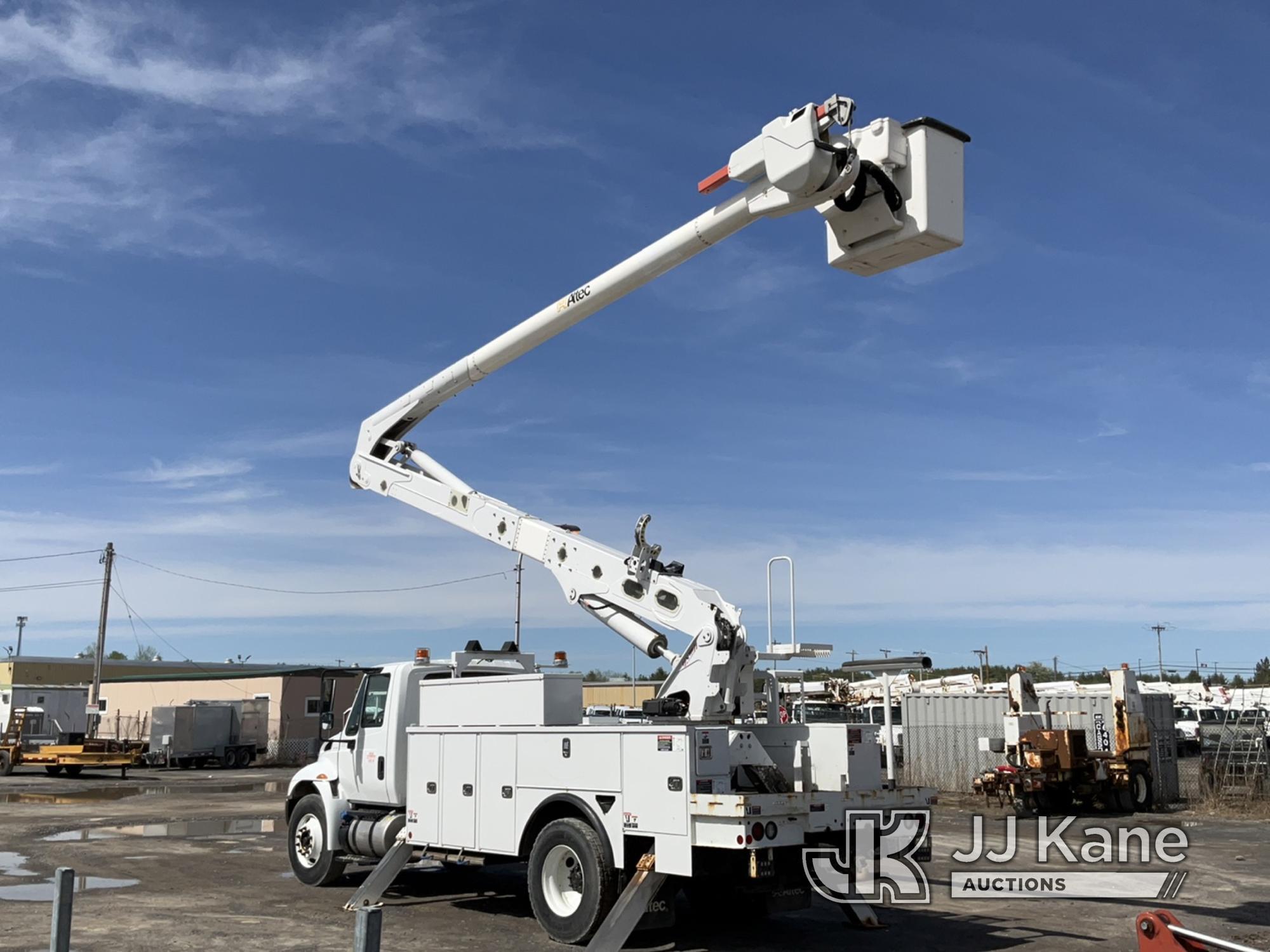 (Rome, NY) Altec AA55, Material Handling Bucket Truck rear mounted on 2018 International 4300 Utilit