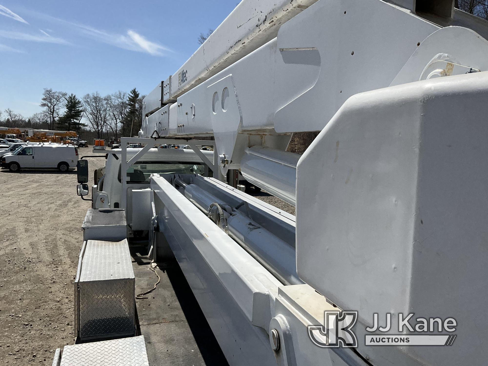 (Shrewsbury, MA) Altec A77-TE93, Articulating & Telescopic Material Handling Bucket Truck rear mount