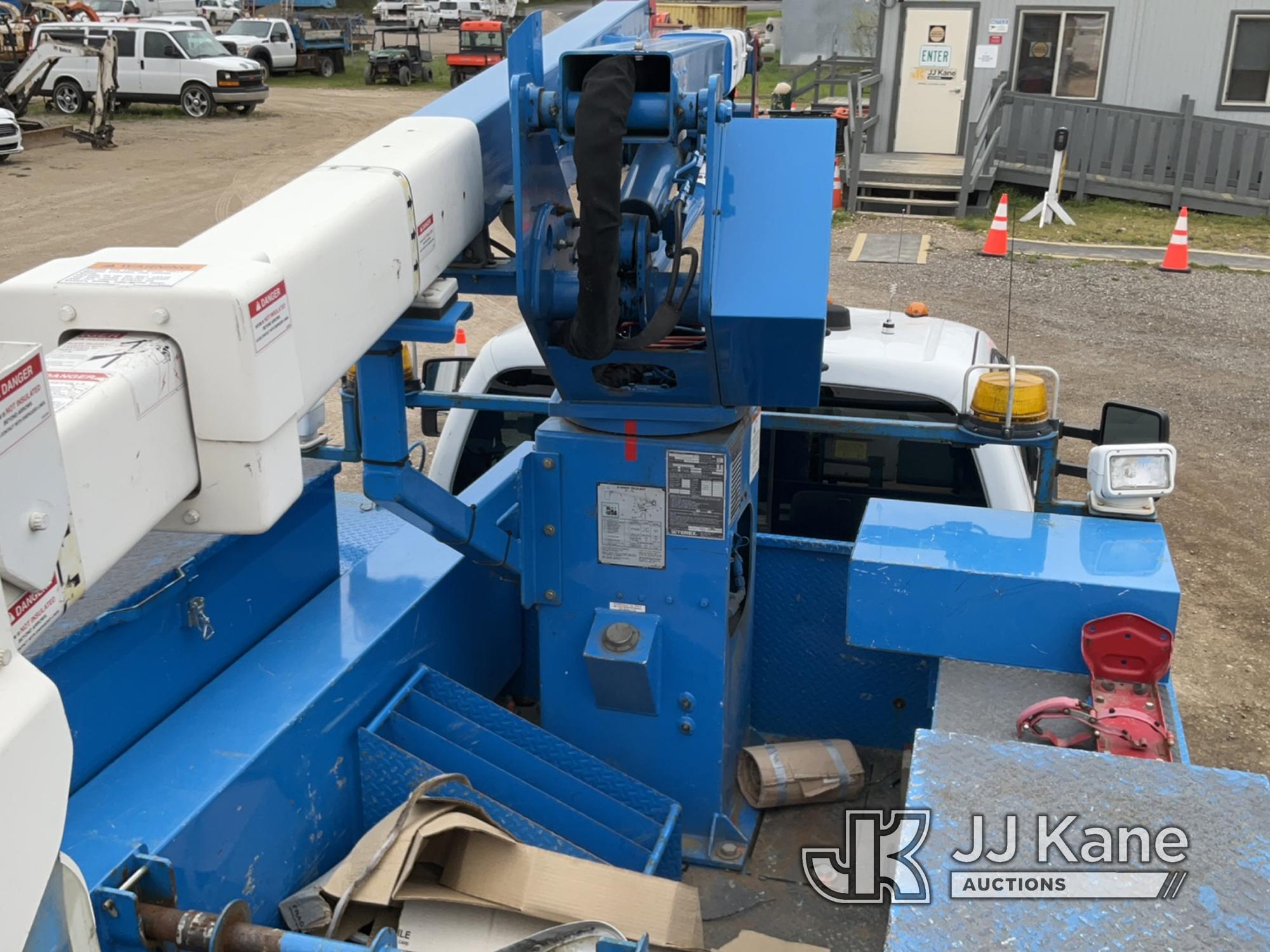 (Charlotte, MI) HiRanger LT38, Articulating & Telescopic Bucket Truck mounted behind cab on 2014 For