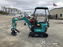 (Shrewsbury, MA) 2024 AGT QK16R Mini Hydraulic Excavator New/Unused, Engine Access Door Damaged