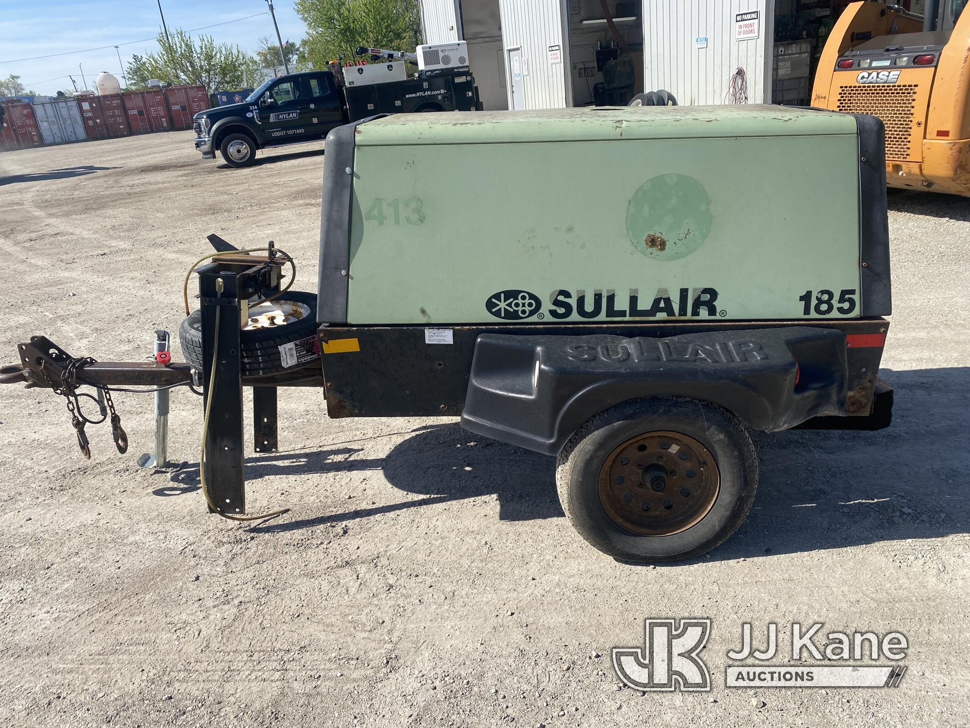 (University Park, IL) 2005 Sullair 185DPQ-JD 185 cfm Portable Air Compressor, trailer mtd No Title)