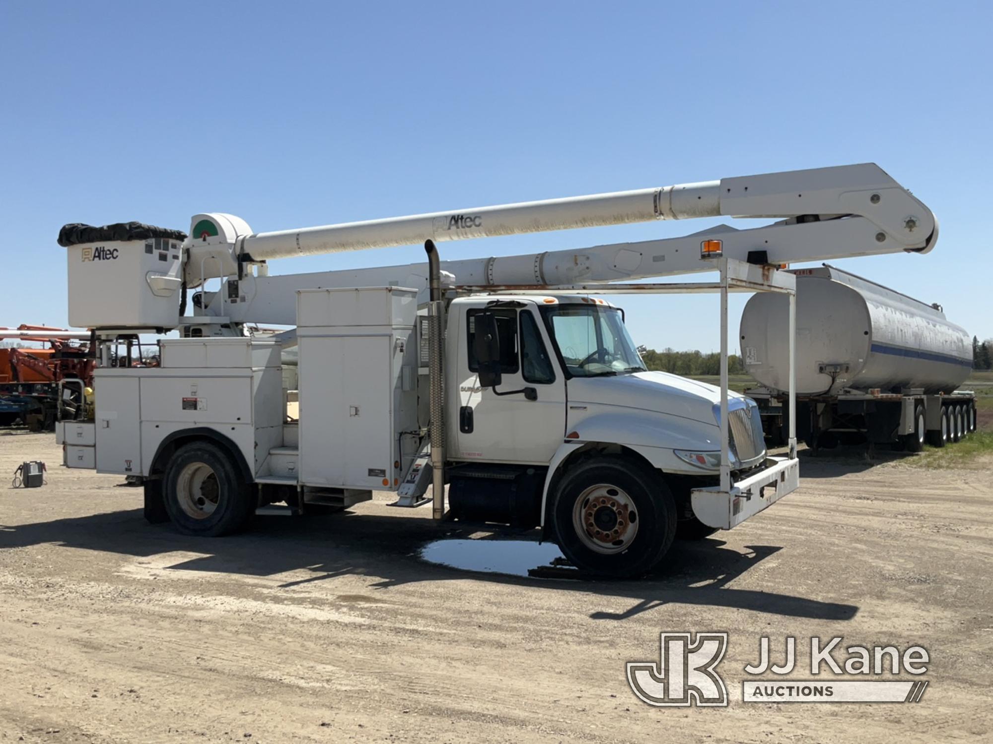 (Charlotte, MI) Altec AA755L, Material Handling Bucket Truck rear mounted on 2008 International 4300