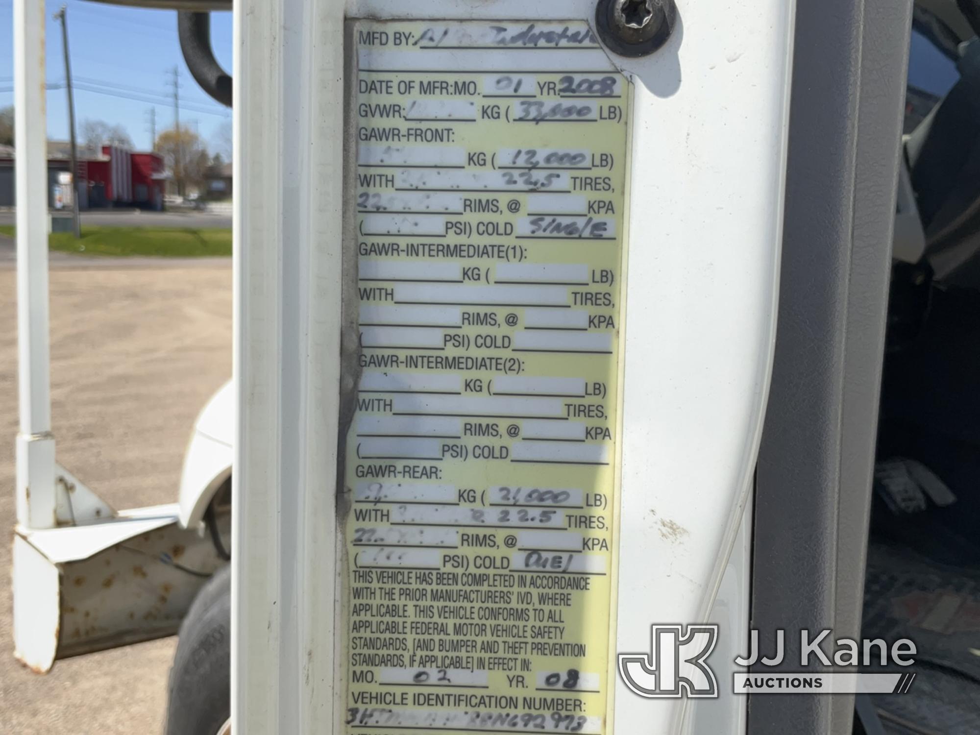 (Charlotte, MI) Altec AA755L, Material Handling Bucket Truck rear mounted on 2008 International 4300