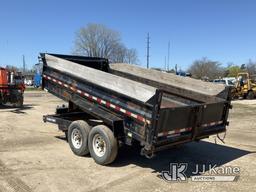 (Charlotte, MI) 2016 Sure-Trac T/A Dump Trailer Rust, Dump Operates. Seller States: crane is rusted