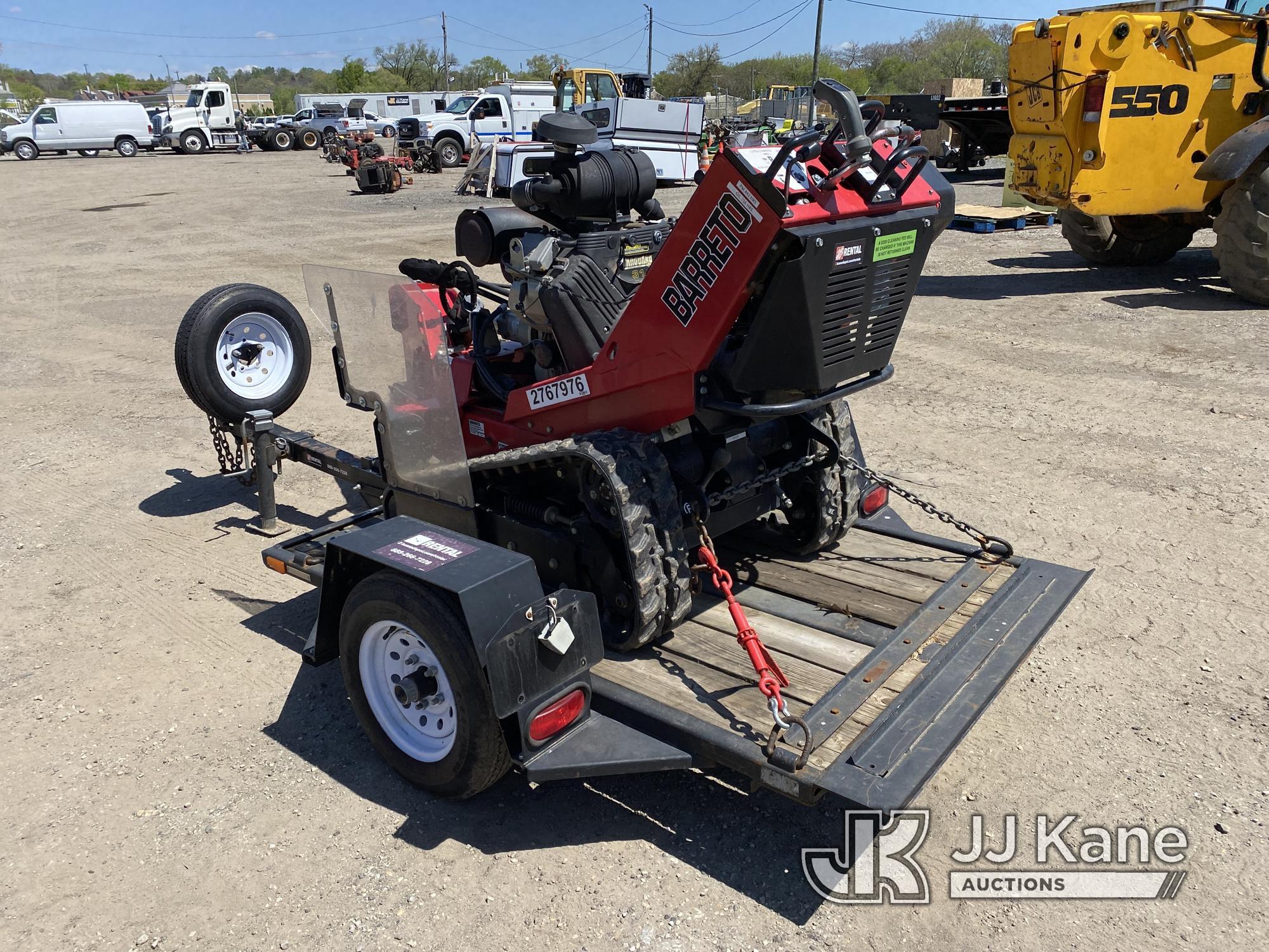 (Plymouth Meeting, PA) 2018 Barreto 30SG Walk-Behind Crawler Stump Grinder W/ Support Trailer Vin# 1