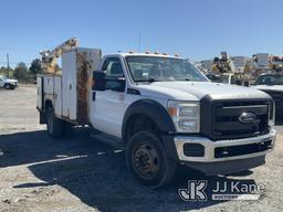 (Rome, NY) 2013 Ford F550 Service Truck Runs & Moves, Seller States: BALL JOINTS, WHEEL BEARINGS, BR