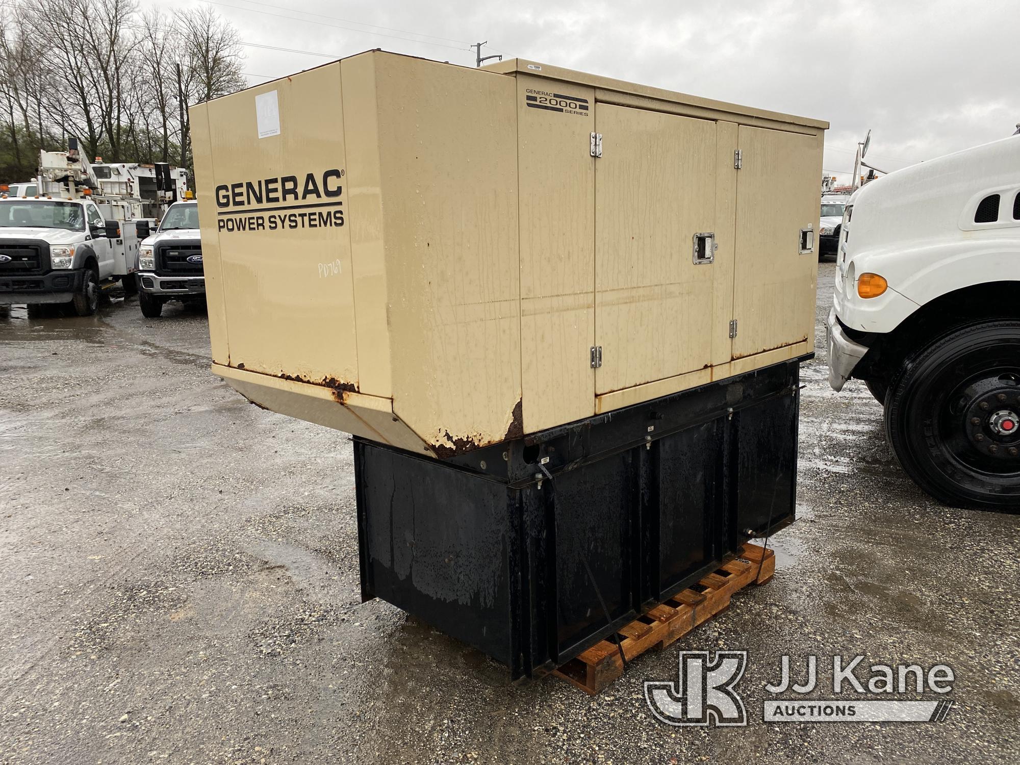 (Plymouth Meeting, PA) Generac 2782910100 Generator, Skid Mtd. Runs, Rust Damage