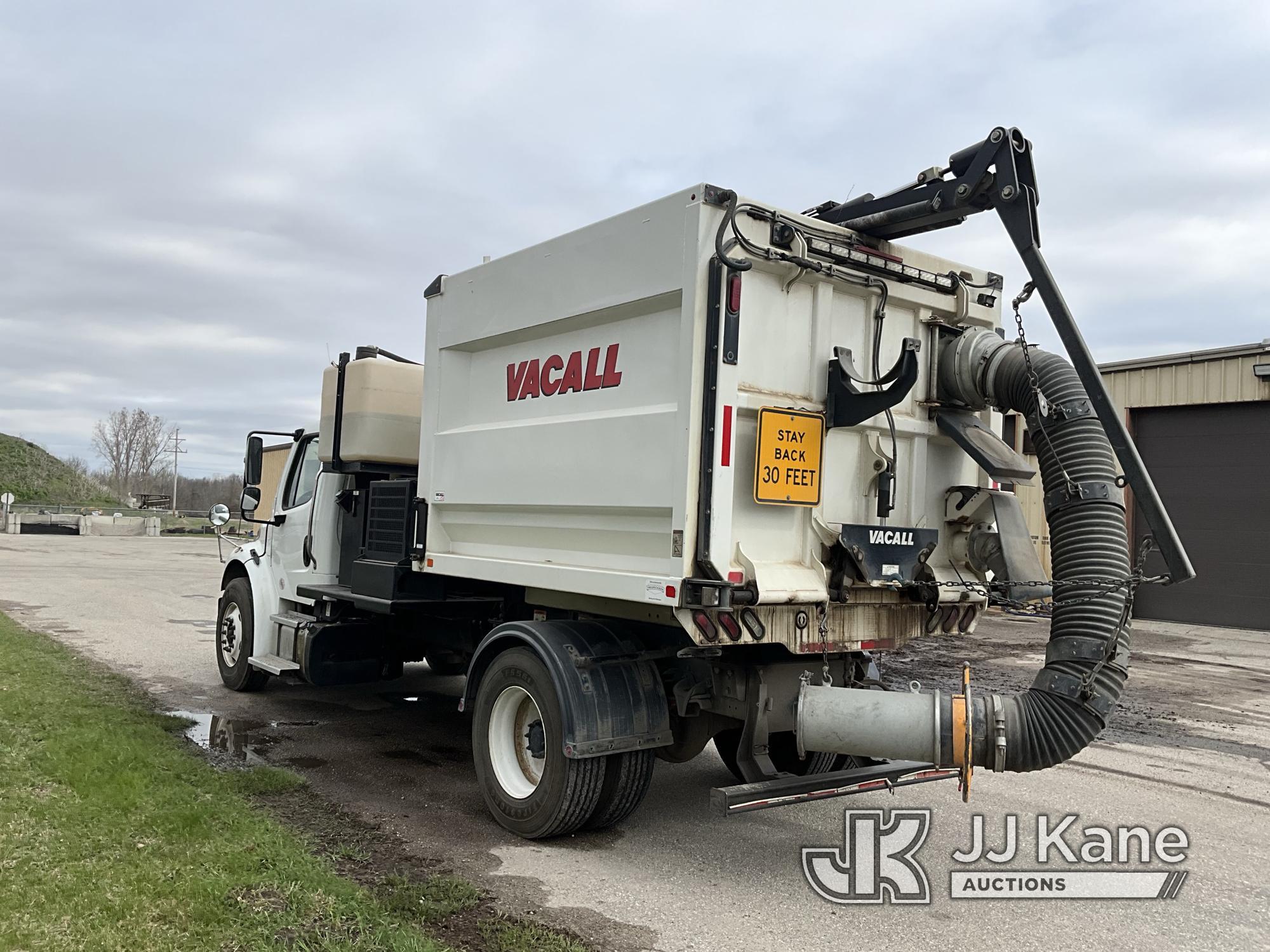 (Mount Pleasant, MI) Vacall AS-13 All sweep, rear mounted on 2013 Freightliner M2 106 Sweeper Runs,