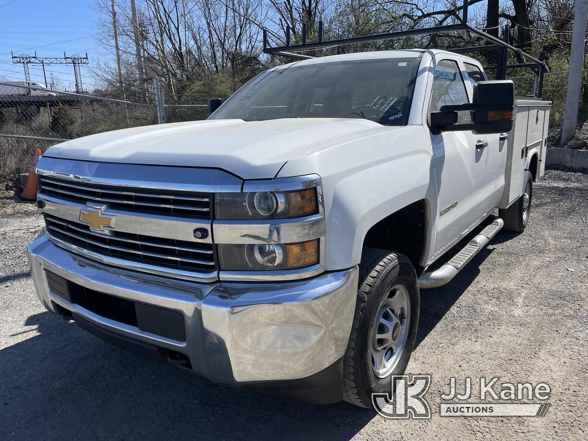 (Plymouth Meeting, PA) 2017 Chevrolet Silverado 2500HD 4x4 Extended-Cab Service Truck Runs & Moves,